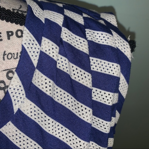 Guess Haley Dress Blue & Ivory Stripes NWT Size 12 - Picture 8 of 15